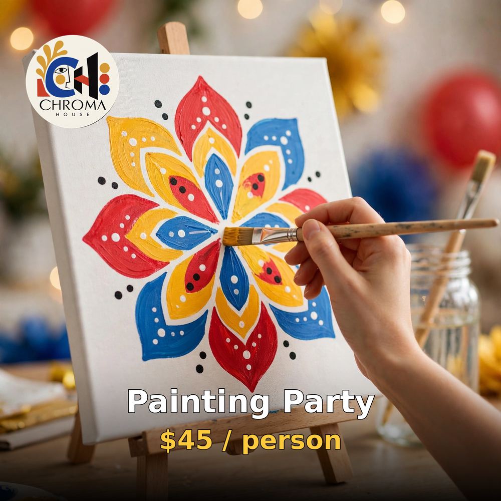 Painting party in session